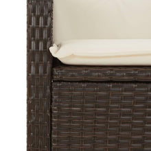 YITHOPI 5 Piece Patio Dining Set with Cushions Brown Poly Rattan Versatile Lounge Furniture Outdoor Lounge Set Patio Furniture Sets Balcony Furniture Sets for patios, Gardens, Decks