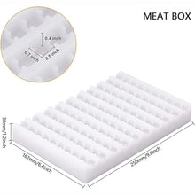 10 Holes Stainless Steel Meat Skewer Machine, BBQ Grill Shish Kebab Maker, with 100 Sticks, Extended Handle, Dual Pressure Bearings, for Commercial Restaurants Outdoor Picnic