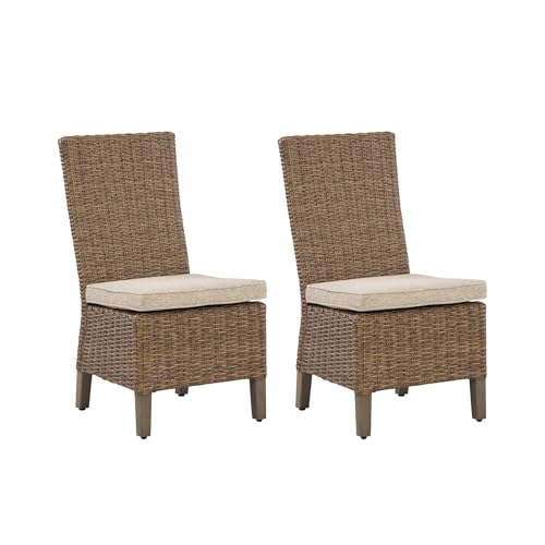 Signature Design by Ashley Carmel Bay Patio Dining Chairs, Set of 2