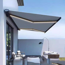Motorized Retractable Patio Awning - Waterproof Outdoor Shade with Remote Control, Sun Protection for Windows & Doors, 3x1.5m Canopy for Decks & Patios.