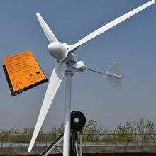 ZHOZHUT 8000W Horizontal Wind Turbine 48V / 96V Wind Turbine for Home Use with Controller and 3 Blades 8KW Wind Generator Free Energy Pure Copper Coil for Streets, Hybrid Wind Solar System,8000w,96V