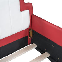 Merax Race Car Twin Bed Frame with Wheels Red