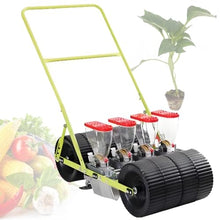 ZHIGUANYUN Manual Vegetable Seeder with Adjustable Spacing Between Plants and Rows, for Planting Leeks, Spinach, and Carrots 4ROW