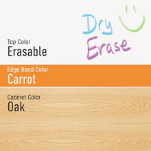 Diversified Woodcrafts Mobile Classroom Storage Cabinet Erasable Top