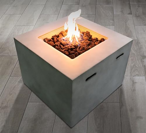 Living Source International 24'' H x 30'' W Concrete Outdoor Fire Pit (Concrete)