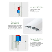 1000W 12V/24V Wind-solar Complementary Power Generation System 2*100W Solar Panel+800W 12V/24V Wind Turbine Generator +intelligent Controller+2000W Inverter Vertical Axis Wind Turbine Kit(12V)
