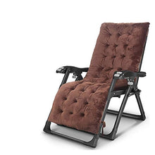 ZOCWJK Reclining,Chair,Deluxe Oversized Padded Recliner,Outdoor Camping Garden Patio Lawn Recliners,Reclining Patio Lounger Chair,Folding Portable Chaise Brown (