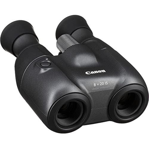 Canon 8x20 IS Image-Stabilized Binoculars with Tripod Adapter, Backpack, Flexible Tripod & Cleaning Kit (Renewed)