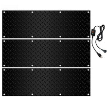 iumLeap Heated Snow Melting Mats for Driveways, Anti-Slip Electric Ice Melt Rubber Pads for Decks, Sidewalks, Walkways, Stairs, Custom Sizes, 2 in/h Snow Removal Speed, 5 Pcs-10x30in
