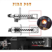 250w BBQ Pellet Stove - 400℃ Digital Temperature Controller, Electric Wood Pellet Smoker, DIY BBQ Pellet Grills Accessories, Grill Part Feeding Box