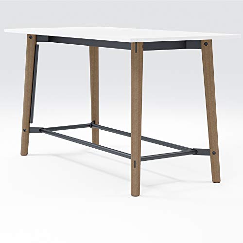 Olio Designs Della Rectangle Bistro Table, 36" x 72", Latte