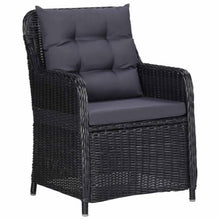 LPERTGFHU 11 Piece Patio Dining Set with Poly Rattan, Black Outdoor Garden Table and 8 Chairs with 2 Sunloungers, Weather-Resistant Furniture for Backyard