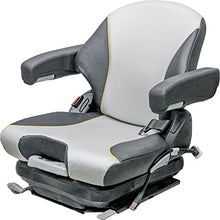 GRAMMER Big Dog Diablo/Hustler Super Z Mower Seat & Mechanical Suspension, Grey