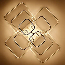AMAZWI Lamp Modern Ceiling Lights for Living Room Bedroom Acrylic Aluminum Golden Painted Frame Ceiling Lamp Fixtures