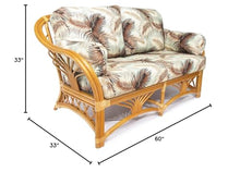 Sunrise Rattan Living Room Furniture Loveseat (#1691H-MS)
