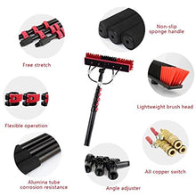 Solar Panels Washing Brush,High-Rise Window Glass Cleaning Brush,with Water Pump/1m Rod Splicing,for Cleaning Solar Panels Photovoltaic Panels Glass,5meters
