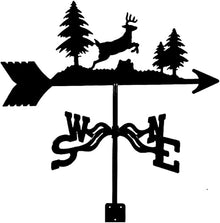 Weathervane Metal for roof Garden Yard Decorative Wind Vane Wind Vane Garden Courtyard Metal Iron Wind Vane Farm Durable Black (#3)