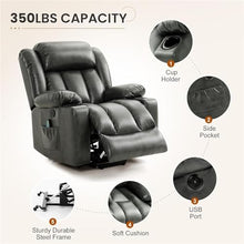 UOPYNE Power Lift Recliner Chair with Massage Heat & USB Ports