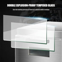 KYTGFH Portable Outdoor BBQ Pizza Oven, Commercial Electric Pizza Oven Maker, Pizza Drawer Toaster Oven, Countertop Stainless Steel Multipurpose Home Restaurant Snack,Doublelayer