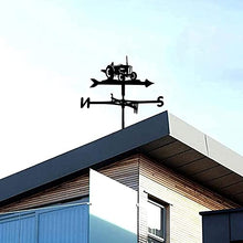 Metal Weathervane Stainless Steel Tractor Ornament Wind Direction Indicator Yard Roof Mount Wind Vane Garden Stake Weather Vane Measuring Tool D (D Normal) (E normal)
