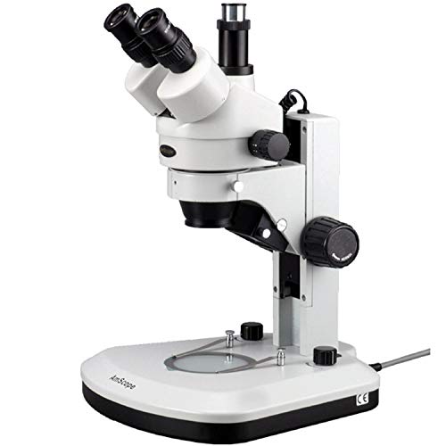 AmScope Professional Trinocular Stereo Zoom Microscope 3.5X-45X Magnification White