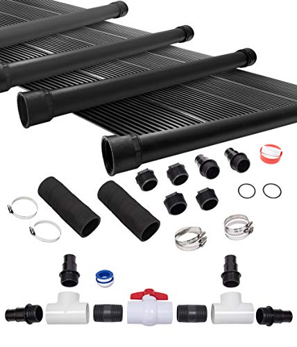 SunQuest Solar Pool Heater System with Diverter Kit, 4 Collectors, On Ground