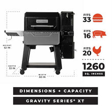 Masterbuilt Gravity Series XT Smoker Grill | Combination Charcoal Grill and Smoker | Black | App Control | Digital Control Panel