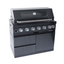 RGWYGCG 6-Burner Outdoor Kitchen Grill, Propane Gas Grill with Rotisserie Kit, Heavy Duty Outdoor Grill Station with Bottle Opener, Grills Outdoor Cooking for Backyard BBQ, Black