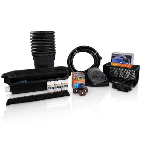 HALF OFF PONDS Simply Waterfalls 10000 Pond Free Kit with MatrixBlox, 15' x 35' EPDM Liner and 10,000 GPH Pump - PMTHB3