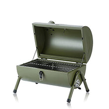 Portable Outdoor BBQ Grill Patio Camping Picnic Barbecue Stove Suitable for 3-5(Gray)