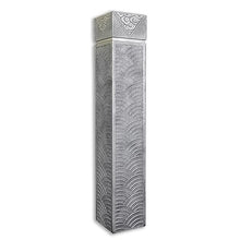 ARCVOX Asian Decor Pedestal Floor Ornaments, Faux Stone Finish Porch Columns & Pillars, Indoor/Outdoor Statues for Home Decor, Decorative Flower Pot Columns (Color : Silver Size XL)