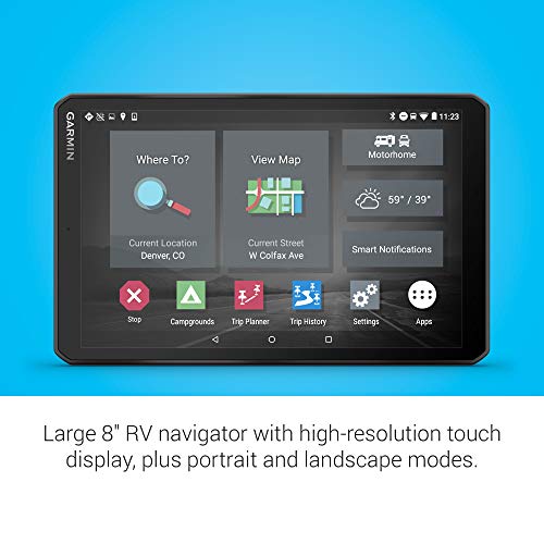 Garmin RV 890 GPS Navigator for RVs with 8” Display and Custom Routing
