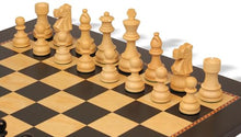 The Chess Store French Lardy Staunton Chess Set with Queen's Gambit Board - 3.75" King