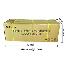PUXIN Home Bio Gas Digester System, Model PX-2.65, 59 * 59inch, DIY Biodigestor Kit, Make Your Own Biodigester System, Treat Food Residue Pig Waste Cow Manure, Get Biogas Fuel for Home Cooking