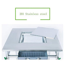YUHUAWF Grill Outdoor Camping Self-Service Barbecue Table Household Stainless Steel Rack Multi-Function Portable Outdoor Charcoal BBQ Grill(75x75cm)