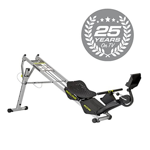 Total Gym Foldable Incline Rowing Machine with 6 Resistance Levels, Black