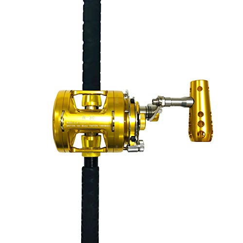 EAT MY TACKLE 30W 2-Speed Reel Blue Marlin Tournament Edition Rod 4 Pack Blue