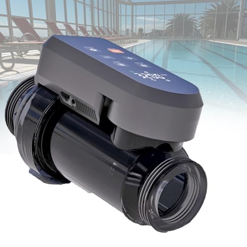 PweKzxt Saltwater Chlorinator, Professional Salt Chlorinator, Smart Saltwater Pool Chlorinator,Saltwater Chlorine Generator for Swimming Pool salinity30