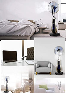 DFEDHF Powerful fan Factory Building Spray Fan Add Water Cooling Misting Electric Fan Remote Humidification Fan Ideal For Outdoor Use