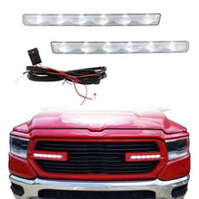 LED Front Bumper Grille Grill Light w/Wiring Harness Kit Plug and Play Compatible with Dodge Ram 1500 Tradesman/Big Horn/Laramie 2019 2020 2021