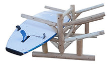 Log Kayak Rack 4 Place Paddle Board Storage Unfinished