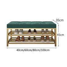 Footstools / Ottomans 3 Tier Shoe Stool Storage Rack Storage Rack with Coat Rack Upholstered Seat for Entrance Hallway Living Room Furniture living Room Corridor Bench Shoe Stool ( Color : 40*35*45cm