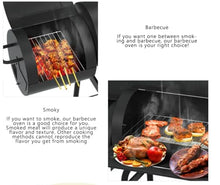 Charcoal grills gas grill weber grill Charcoal Grill Barbecue Oven with Side Fire Box and Offset Smoker, BBQ Outdoor Picnic, Camping, Patio Backyard Cooking