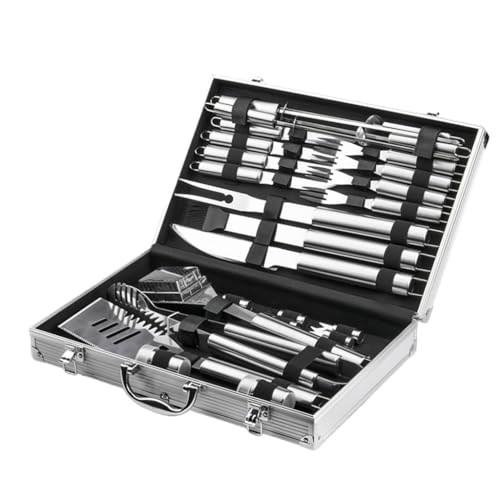 Barbecue Tool Set Aluminum Box Stainless Steel Household Skewers Combination Grill Outdoor BBQ