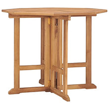 Foknhdi Folding Teak Dining Table 35.4 x 35.4 in, Compact Foldable Patio Table Solid Brown Square Small Outdoor Indoor Card Craft Camping Tables for Up to 4 People