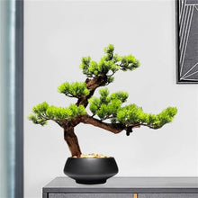 DUYHBAWRS Simulated Bonsai Welcome Pine Decorations Porch Desk Office Living Room Hotel Decoration