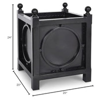 Black Iron Planter Black