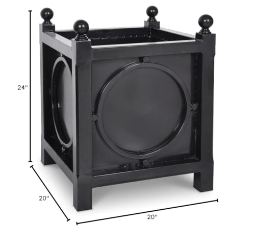 Black Iron Planter Black