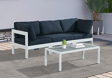 Meridian Furniture 375Navy-S90A Nizuc Collection Modern | Contemporary Outdoor Patio Modular Sofa