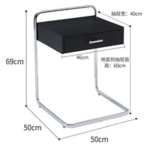 NRFJFOP Living Room Sofa Side Table Small Square Bedside Cabinet Coffee Balcony